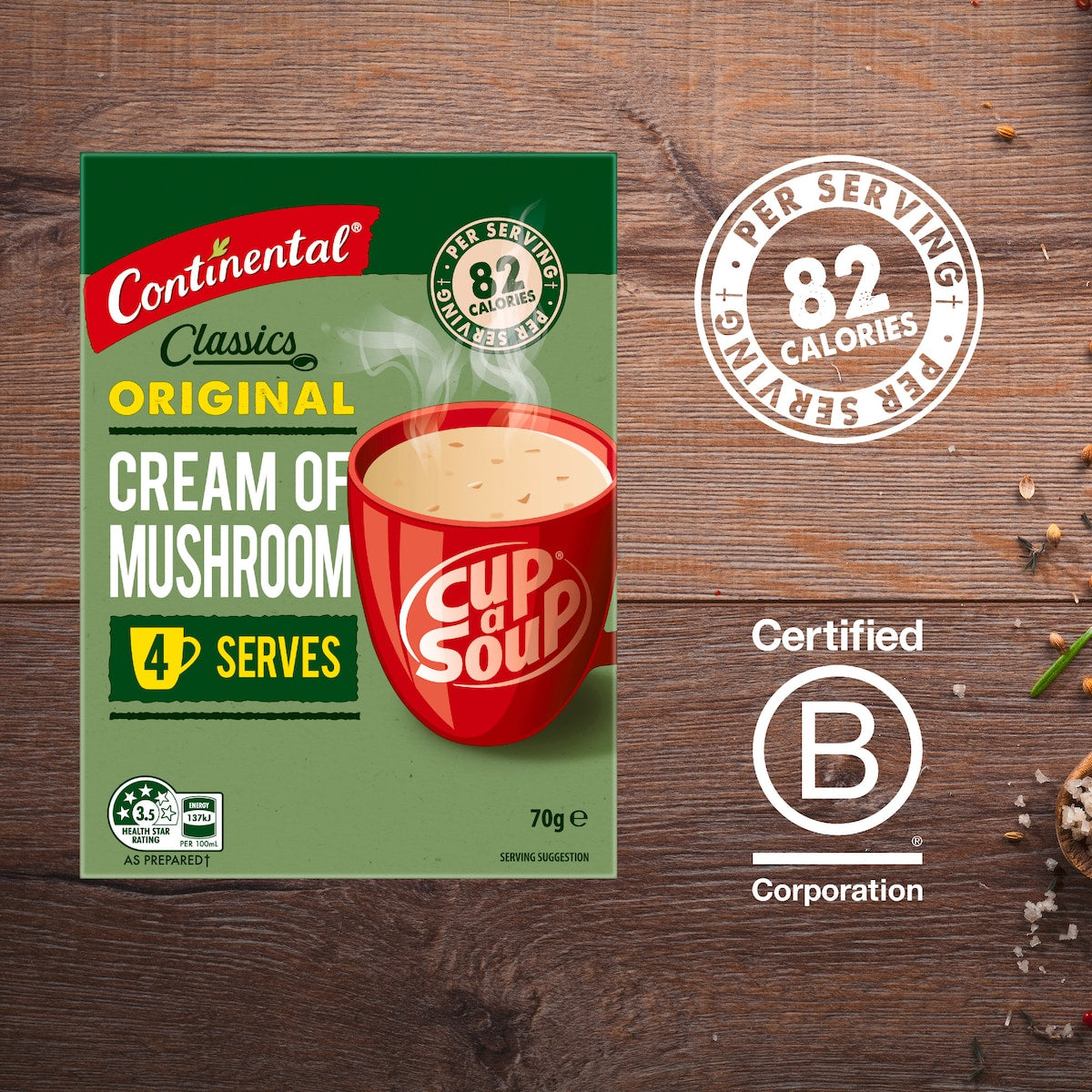 Continental Classics Cup A Soup Original Cream Of Mushroom 70g