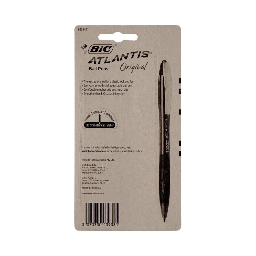 Bic Atlantis Pens Blue - 4 Pack