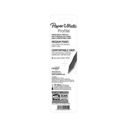 Paper Mate Profile Pen Black - 2 pack