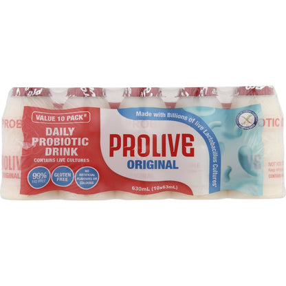 Pro Live Fermented Probiotic Drink Original 63mlx 10 Pack