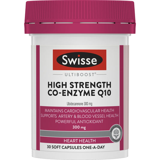 Swisse Ultiboost High Strength Coenzyme q10 Capsules 30 Pack