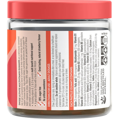 Swisse Ultivite Multivitamin Gummies For a Daily Blend Of Nutrients 60 Pack