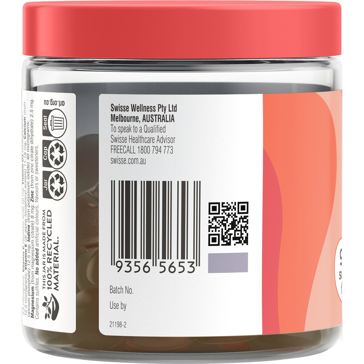 Swisse Ultivite Multivitamin Gummies For a Daily Blend Of Nutrients 60 Pack