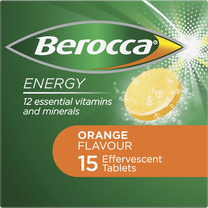 Berocca Vitamin B & C Orange Flavour Energy 15 pack