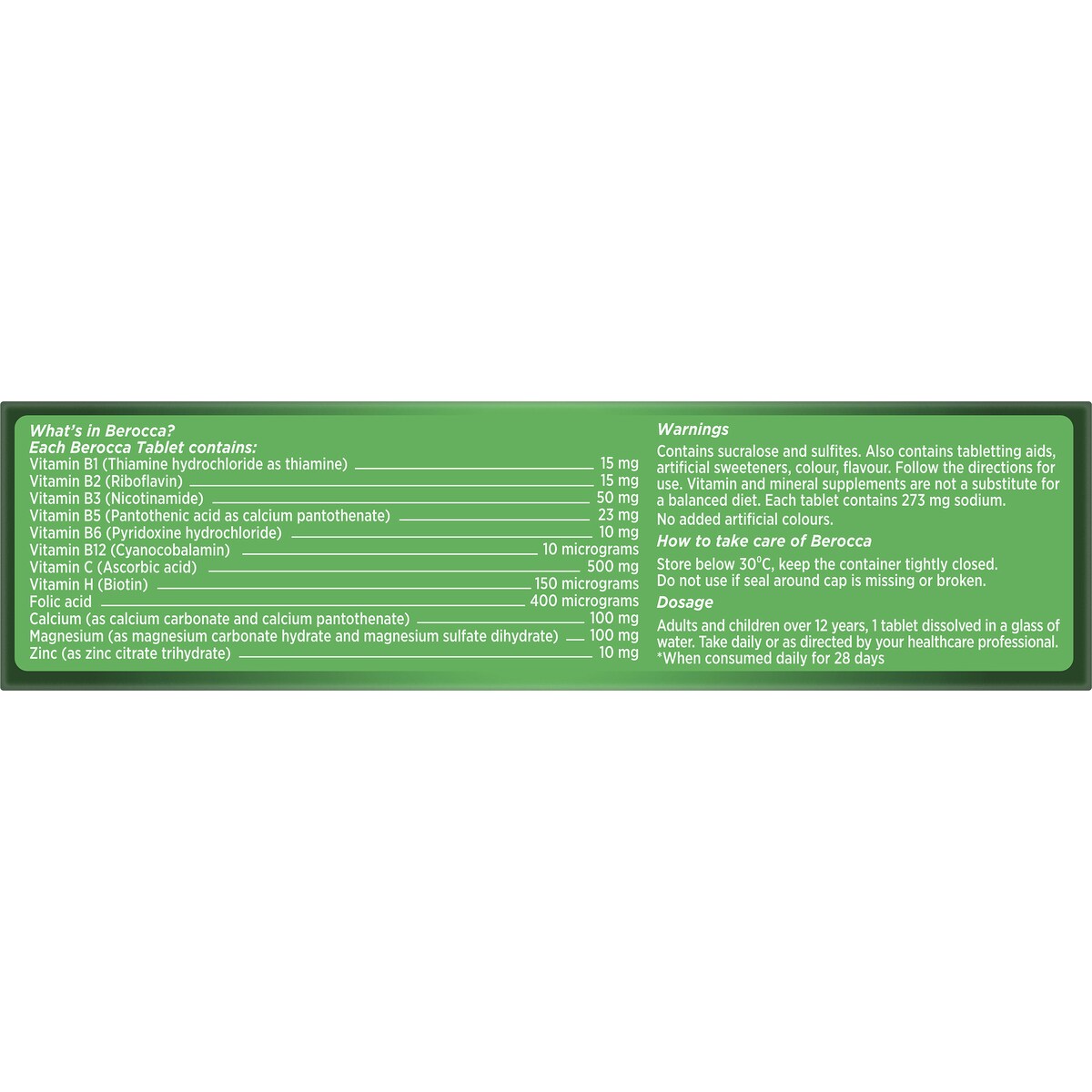 Berocca Vitamin B & C Orange Flavour Energy 15 pack