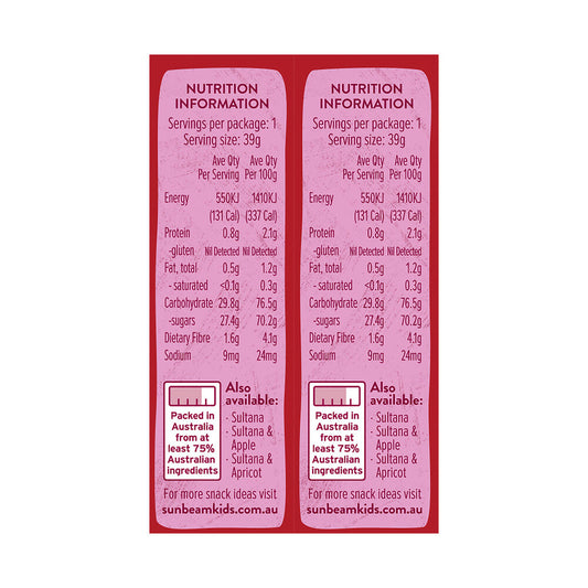 Sunbeam Sultana And Cranberry - 6 Pack