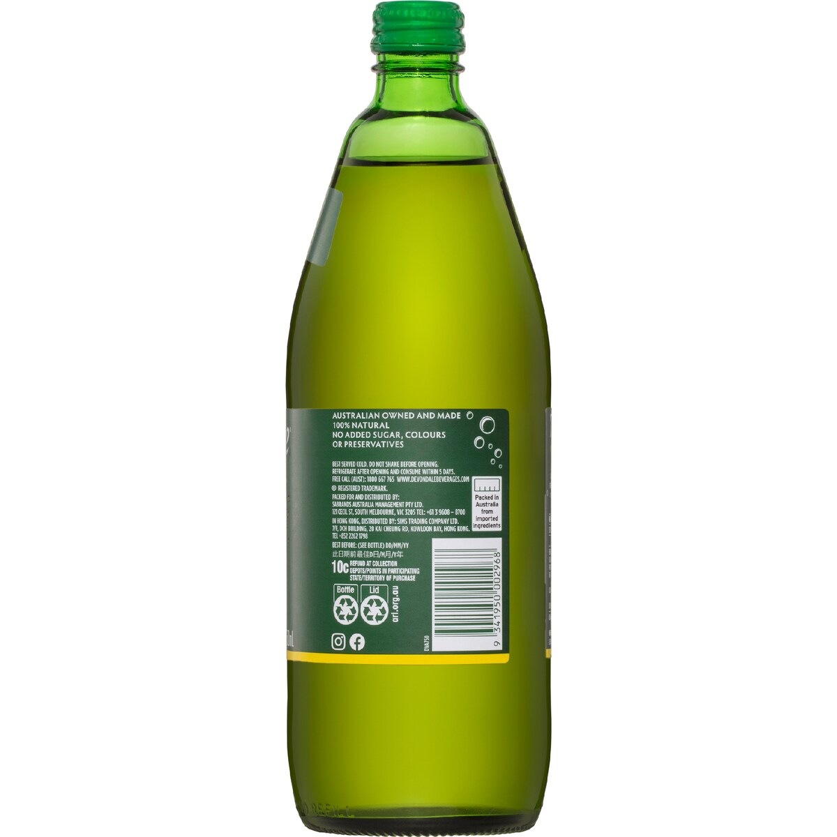 Devondale Sparkling Apple Juice 750mL