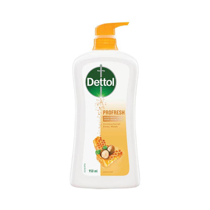 Dettol Profresh Shower Gel Body Wash Milk &honey - 950mL