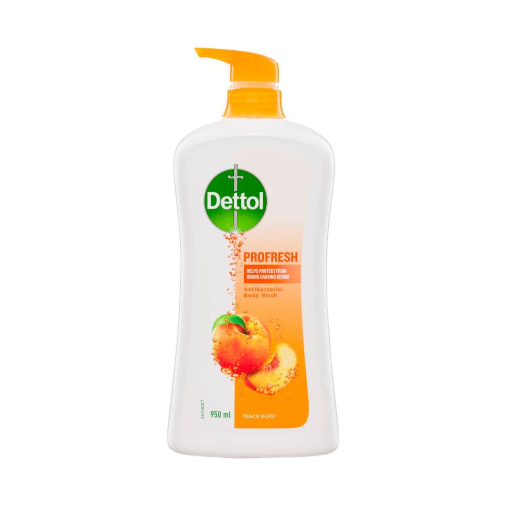 Dettol Profresh Shower Gel Body Wash Peach And Raspberry - 950mL
