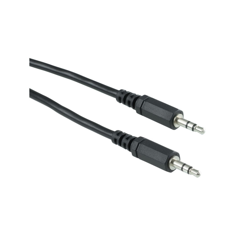 Click Aux Cable Black 1.5m 3.5mm