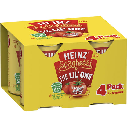 Heinz Spaghetti In Tomato Sauce Canned 130g X 4 Pack