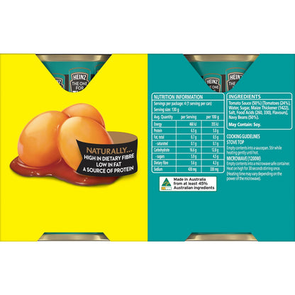 Heinz Beanz Baked Beans In Tomato Sauce Multipack 130g X4 Pack