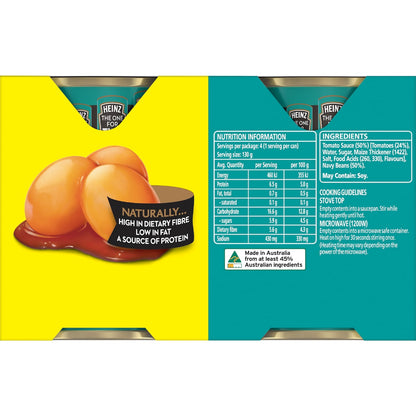 Heinz Baked Beans In Tomato Sauce Canned 130g X 4 Pack