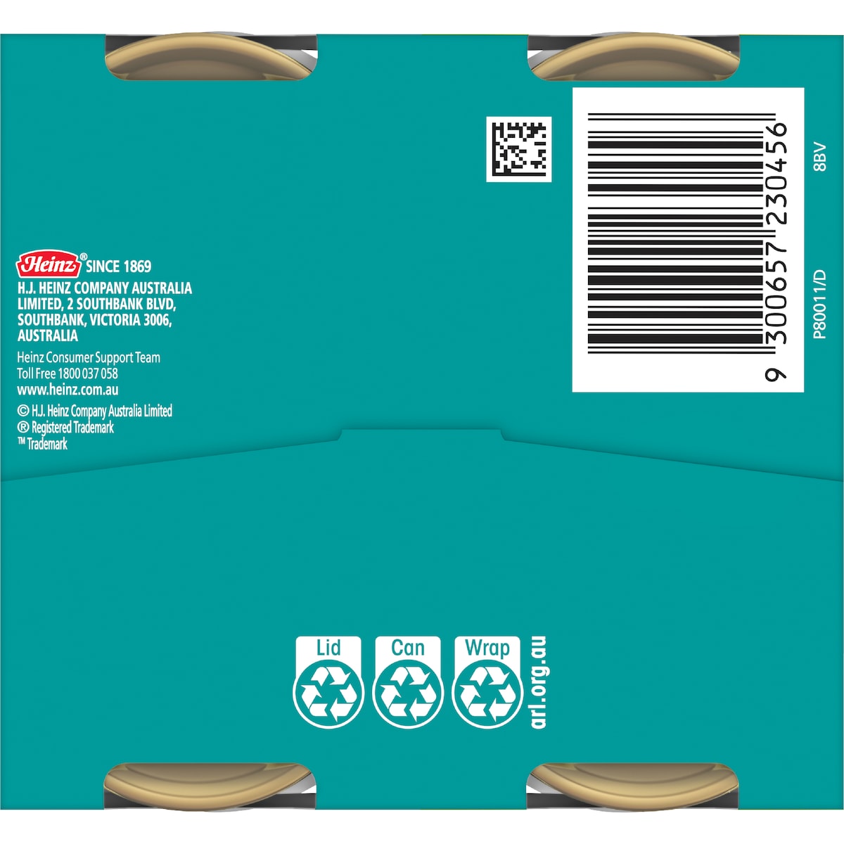 Heinz Baked Beans In Tomato Sauce Canned 130g X 4 Pack