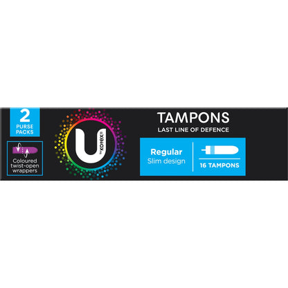 U By Kotex Tampons Regular 16 Pack