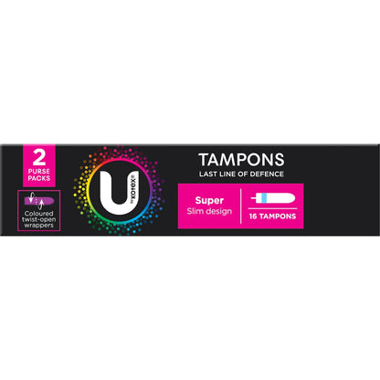 U By Kotex Tampons Super 16 Pack