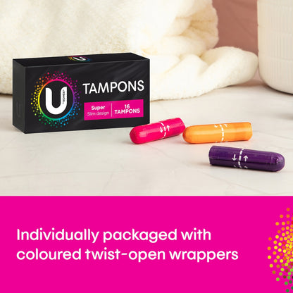 U By Kotex Tampons Super 16 Pack