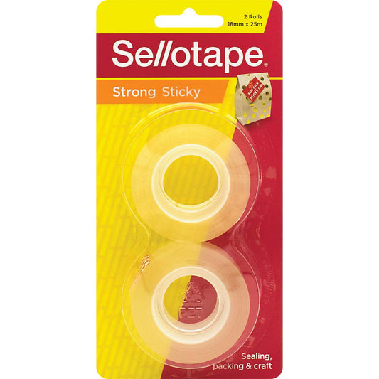 Sellotape Sticky Tape Refill 18mmx25m 2 Pack