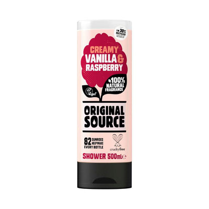 Original Source Body Wash Vanilla & Raspberry Shower Gel - 500mL