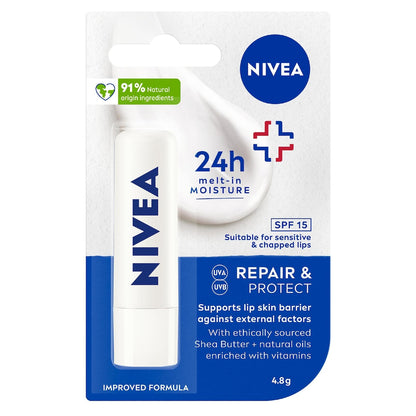 Nivea Repair & Protect Lip Balm Spf 15 4.8g