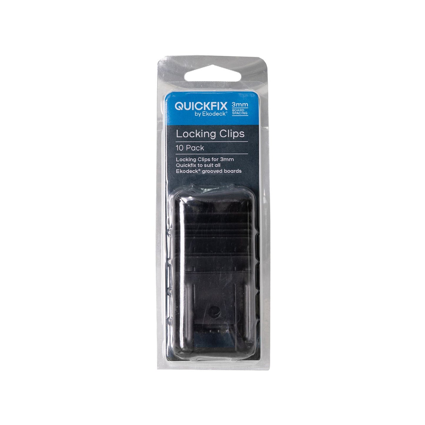 Quickfix Ekodeck Locking Clips - 3mm - 10 Pack