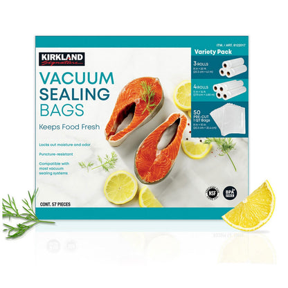 Kirkland Signature Vacuum Sealer Bags Assortment Pack Bpa-Free