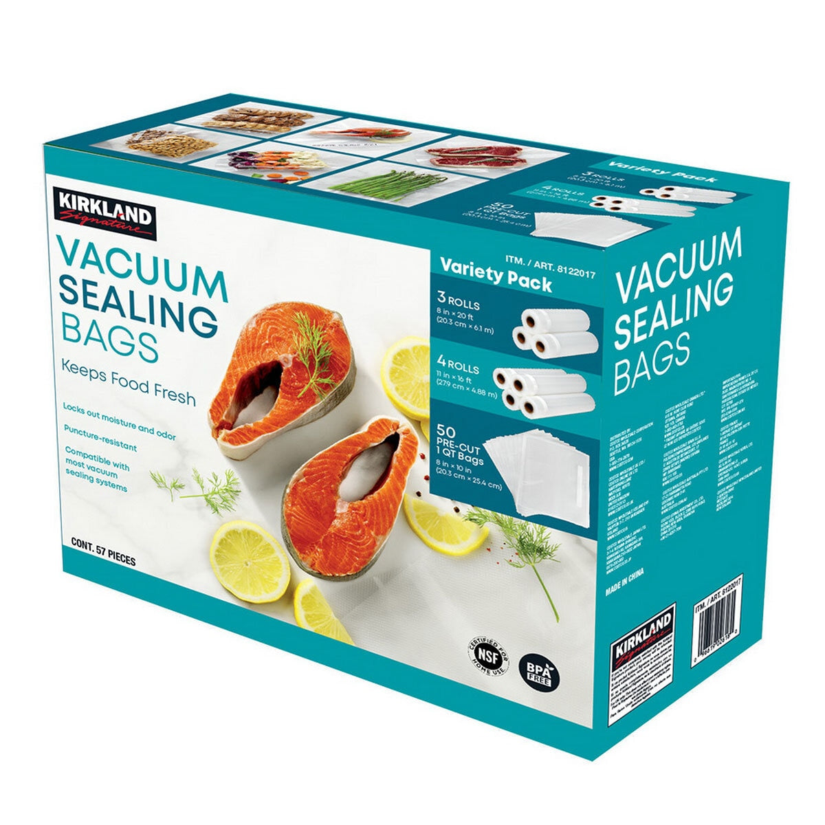 Kirkland Signature Vacuum Sealer Bags Assortment Pack Bpa-Free