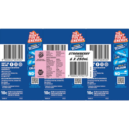 Up&go Liquid Breakfast Strawberry 250ml X 6 Pack