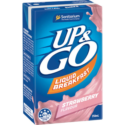 Up&go Liquid Breakfast Strawberry 250ml X 6 Pack