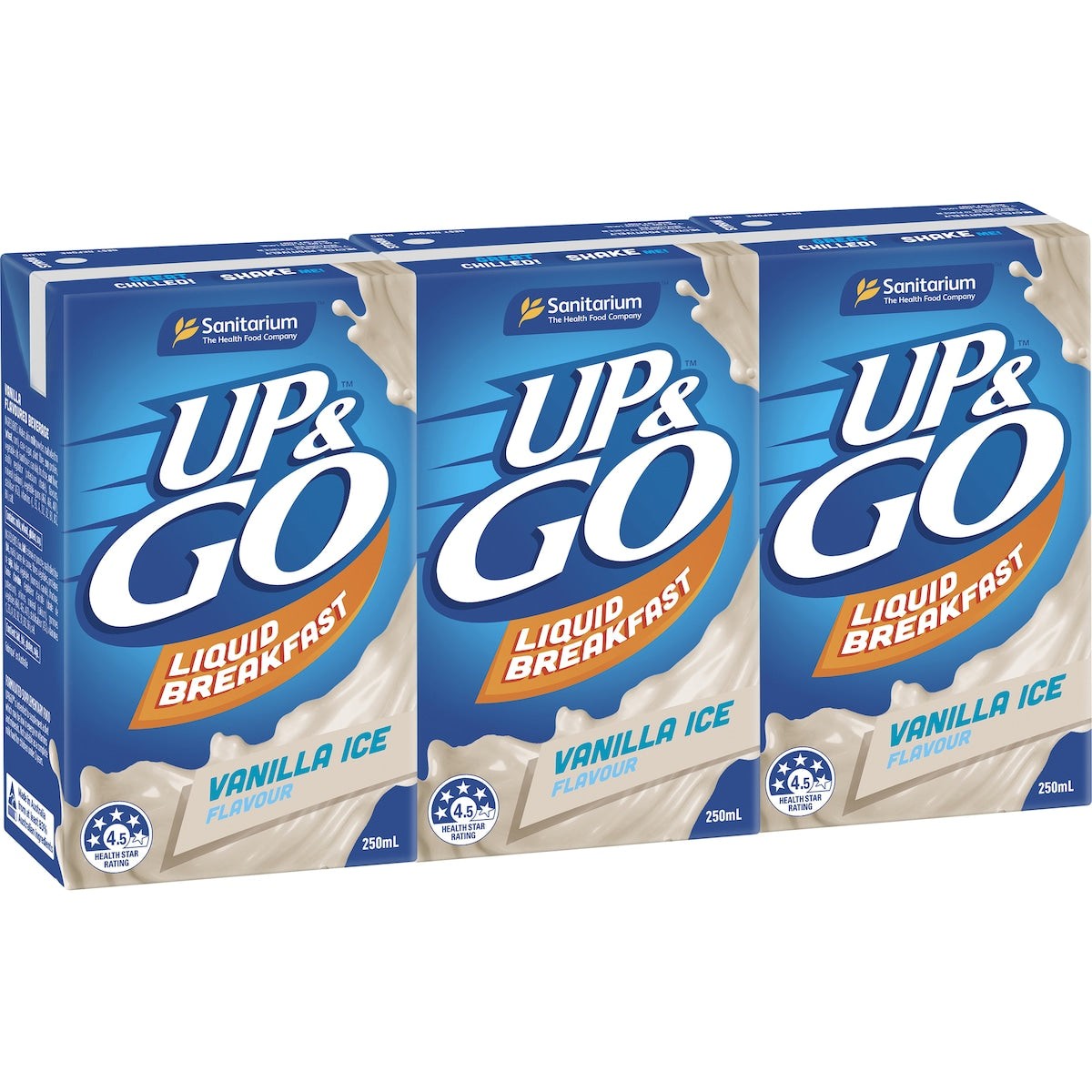 Sanitarium Up&Go Liquid Breakfast Vanilla Ice 3 Pack