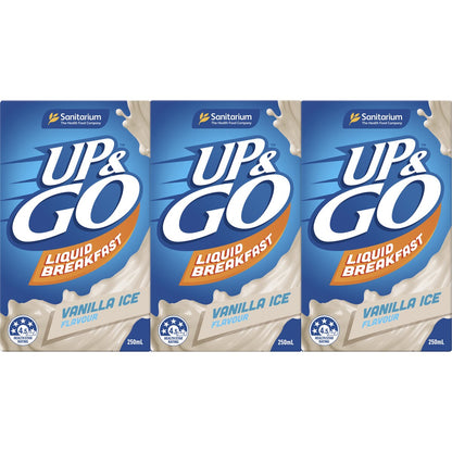 Sanitarium Up&Go Liquid Breakfast Vanilla Ice 3 Pack