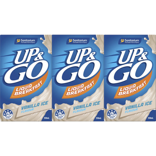 Sanitarium Up&Go Liquid Breakfast Vanilla Ice 3 Pack