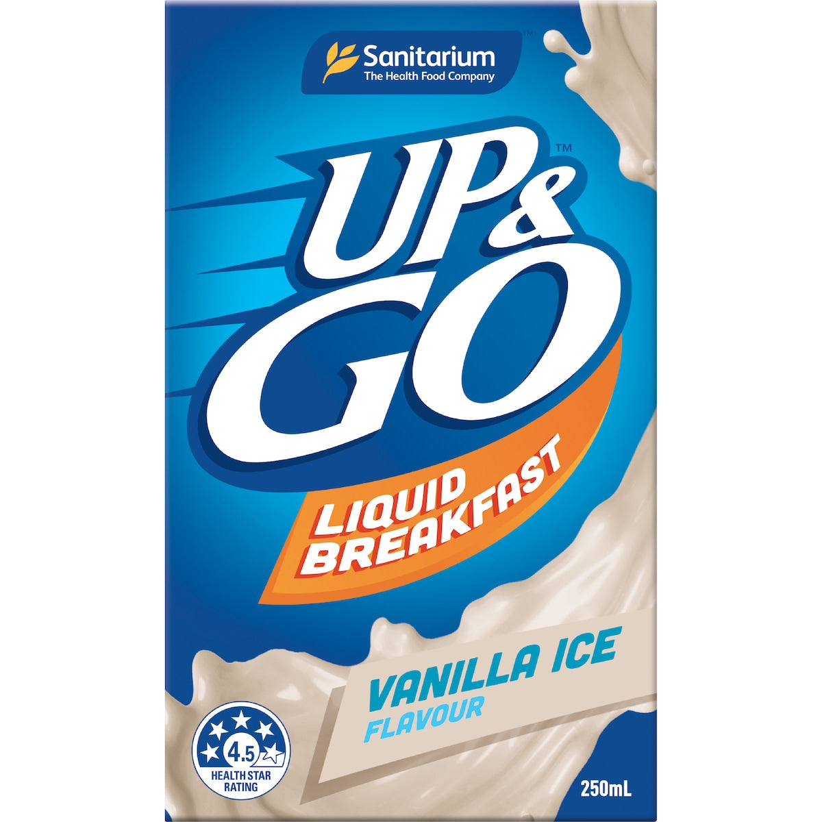 Up&go Liquid Breakfast Vanilla Ice 250ml X 3 Pack