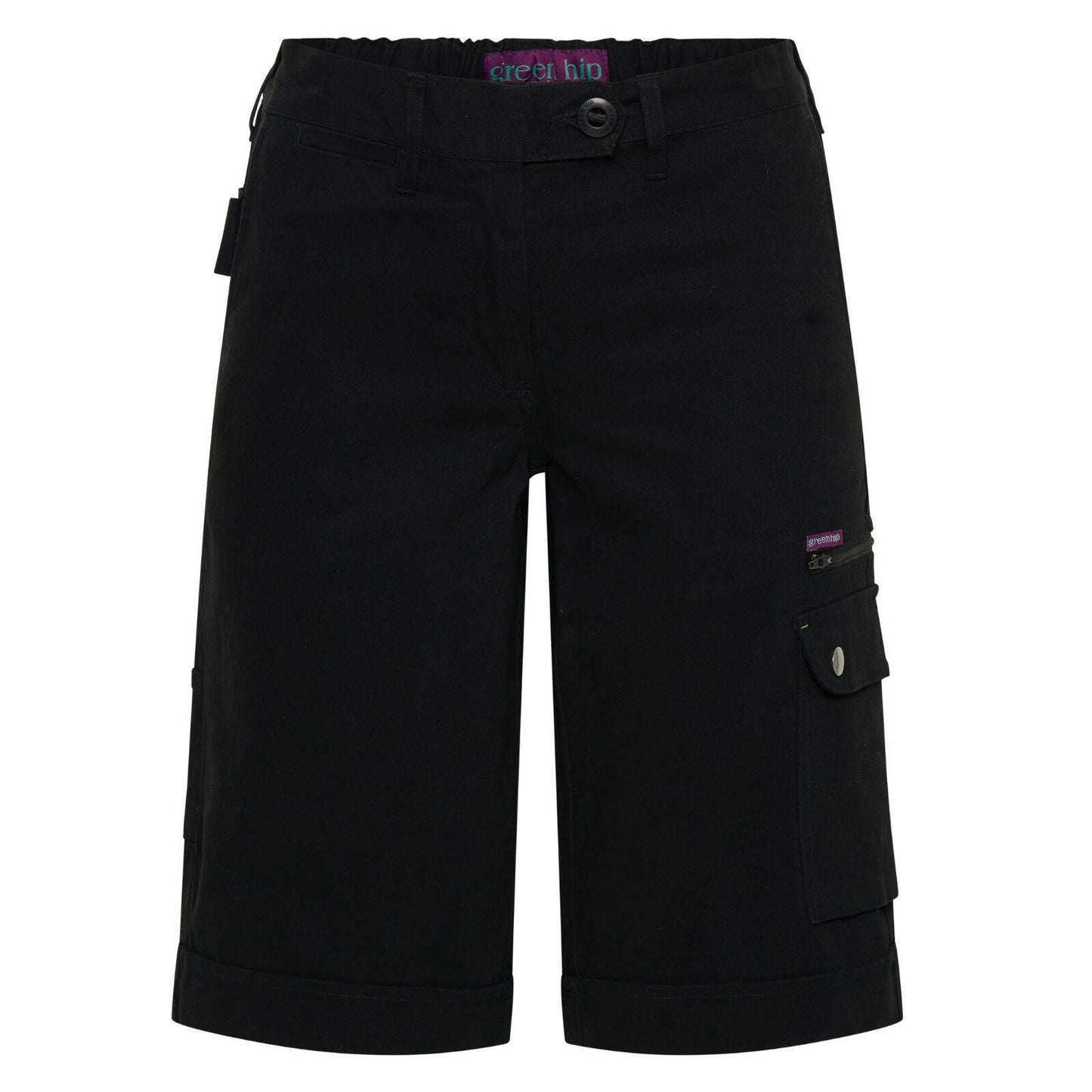 Green Hip Cargo Shorts - Women's - Navy - Size 8