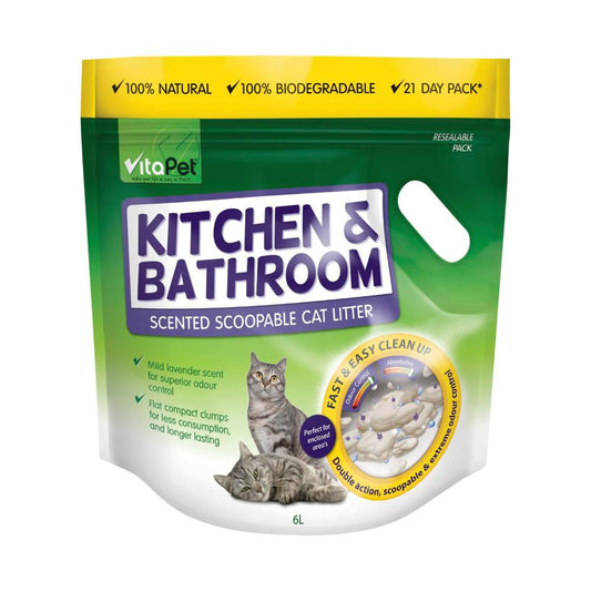Vitapet Kitchen & Bathroom Cat Litter - 6L