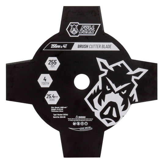 Full Boar Brush Cutter Blade - 255mm - 4T