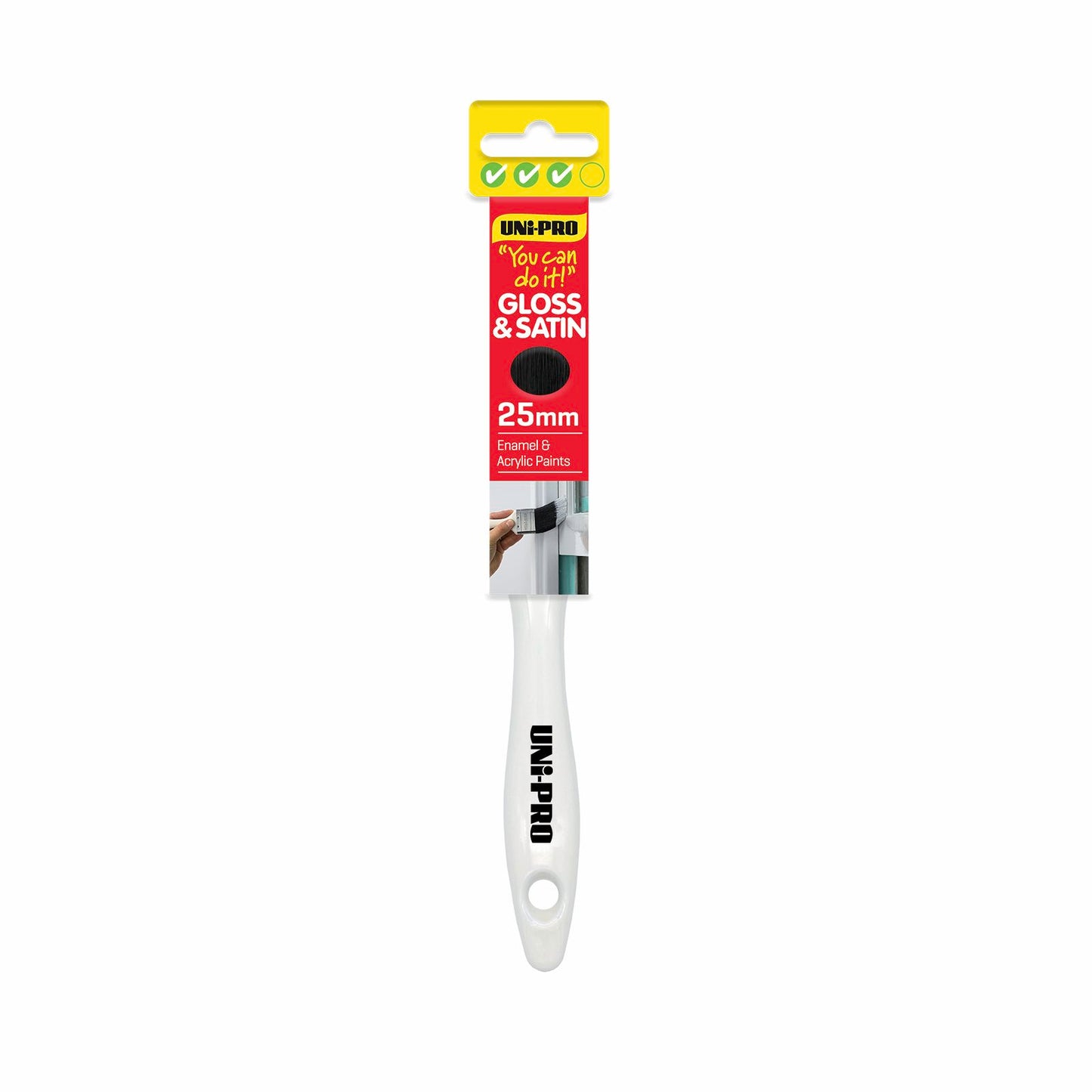 UNi-PRO Gloss & Satin Brush - 25mm