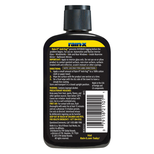 Rain X Anti Fog Interior Glass - 103ml