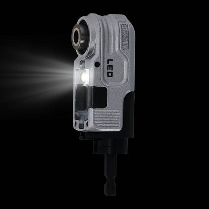 Dewalt Right Angle Hex Impact LED Attachment - 1/4" - 110 x 40 x 120mm
