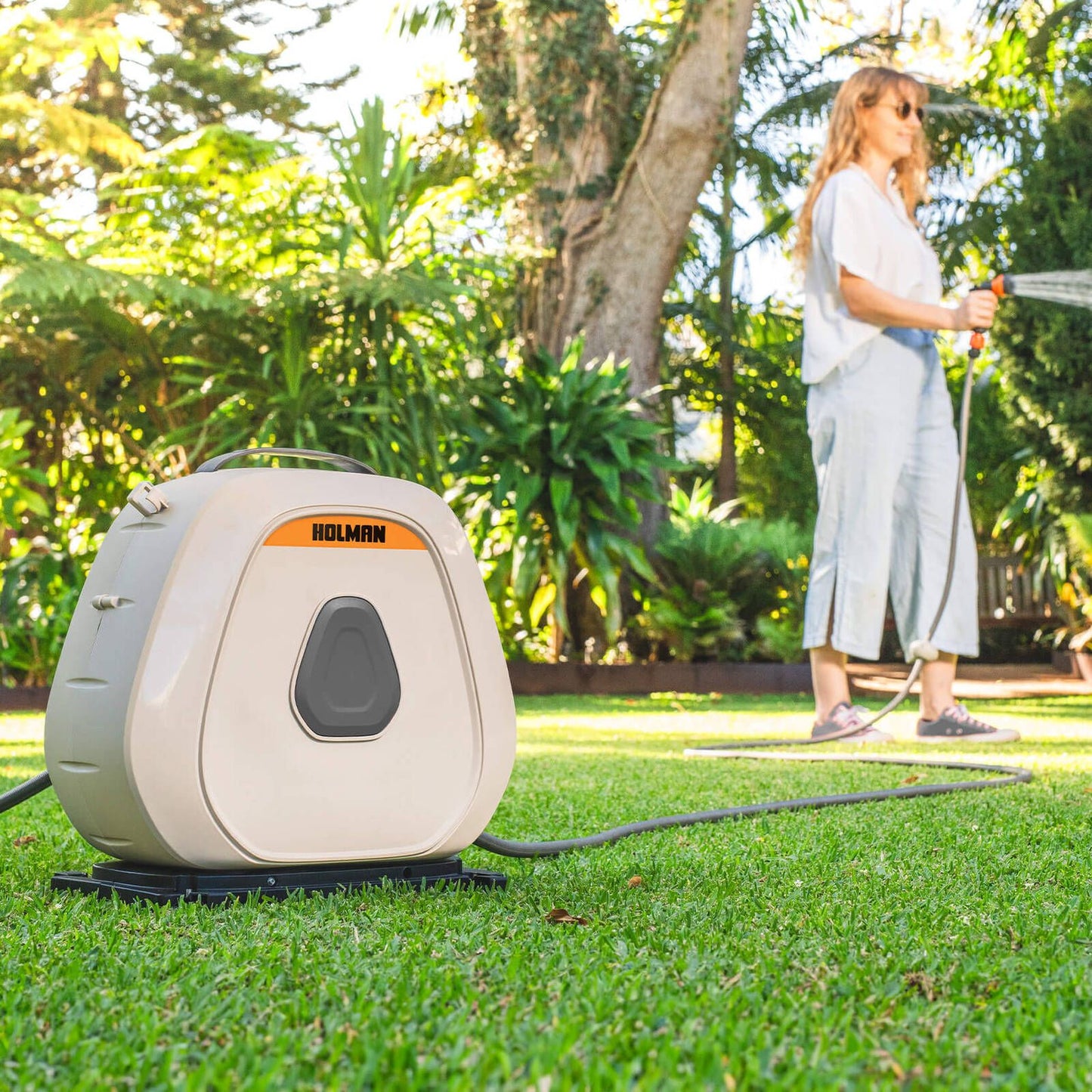 Holman Portable Retractable Hose Reel - 20m