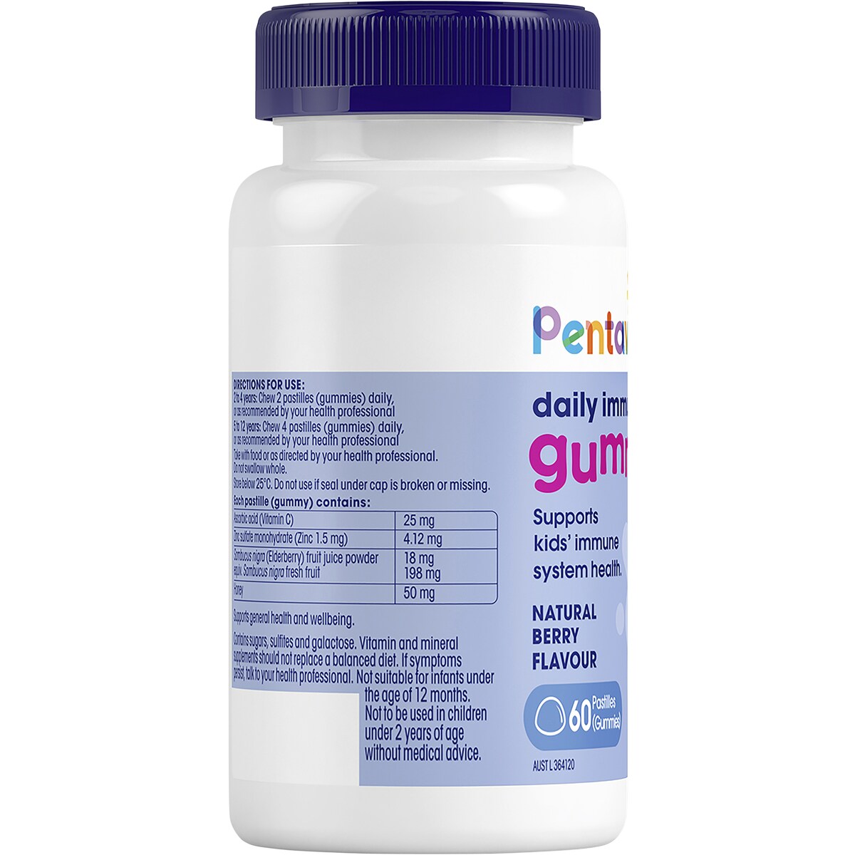 Pentavite Daily Immune Defence Kids Gummies 60 Pack
