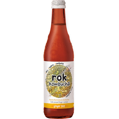 Rok Kombucha Ginger Pop 330ml
