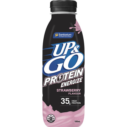Up&go Protein Energize Strawberry Flavour Drink 500ml