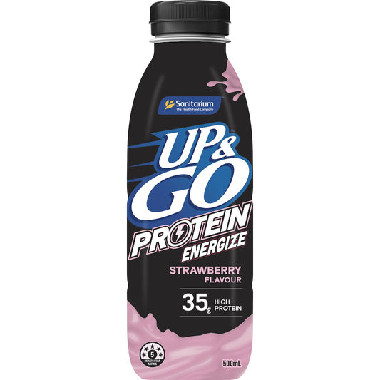 Up&go Protein Energize Strawberry Flavour Drink 500ml