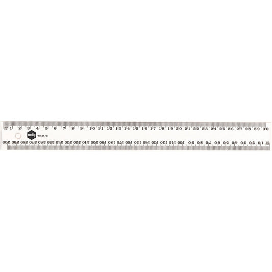 Marbig Clear Plastic Ruler 30cm Each