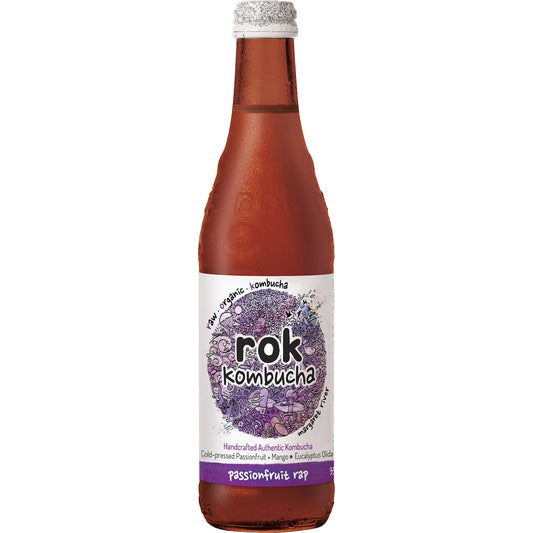 Rok Kombucha Passionfruit Rap 330ml