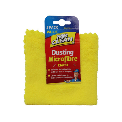 Mr Clean Dusting Microfibre Cloths - 3 Pack