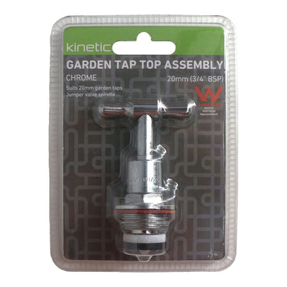 Kinetic Chrome Garden Tap Top Assembly - 20mm