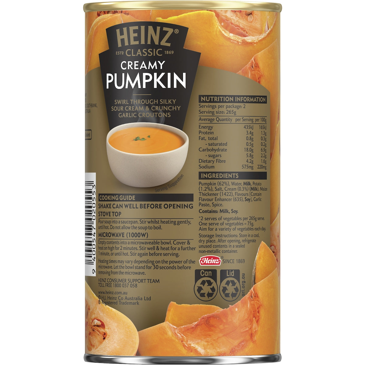 Heinz Classic Canned Soup Creamy Pumpkin 535g