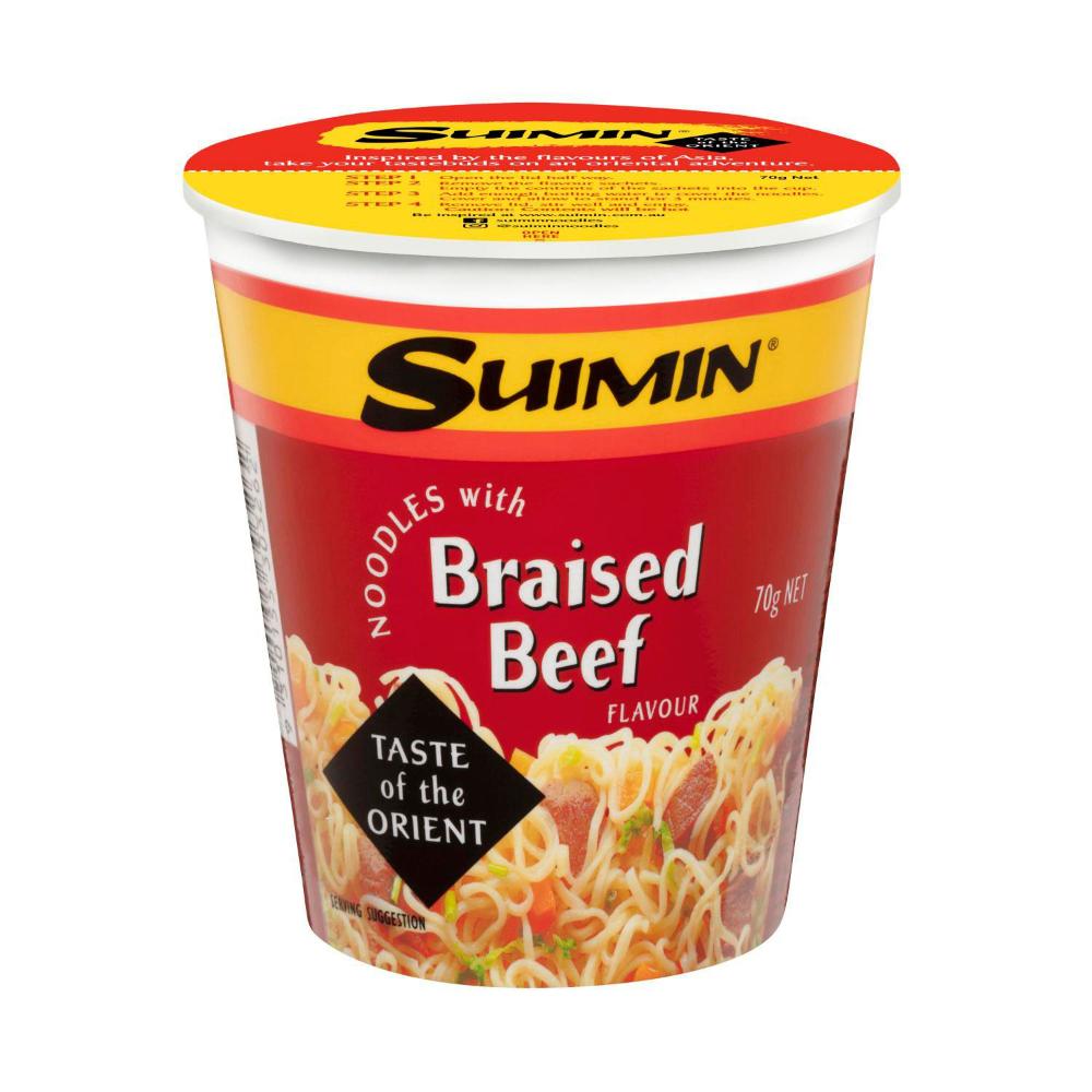 Suimin Braised Beef Noodle Cup - 70g